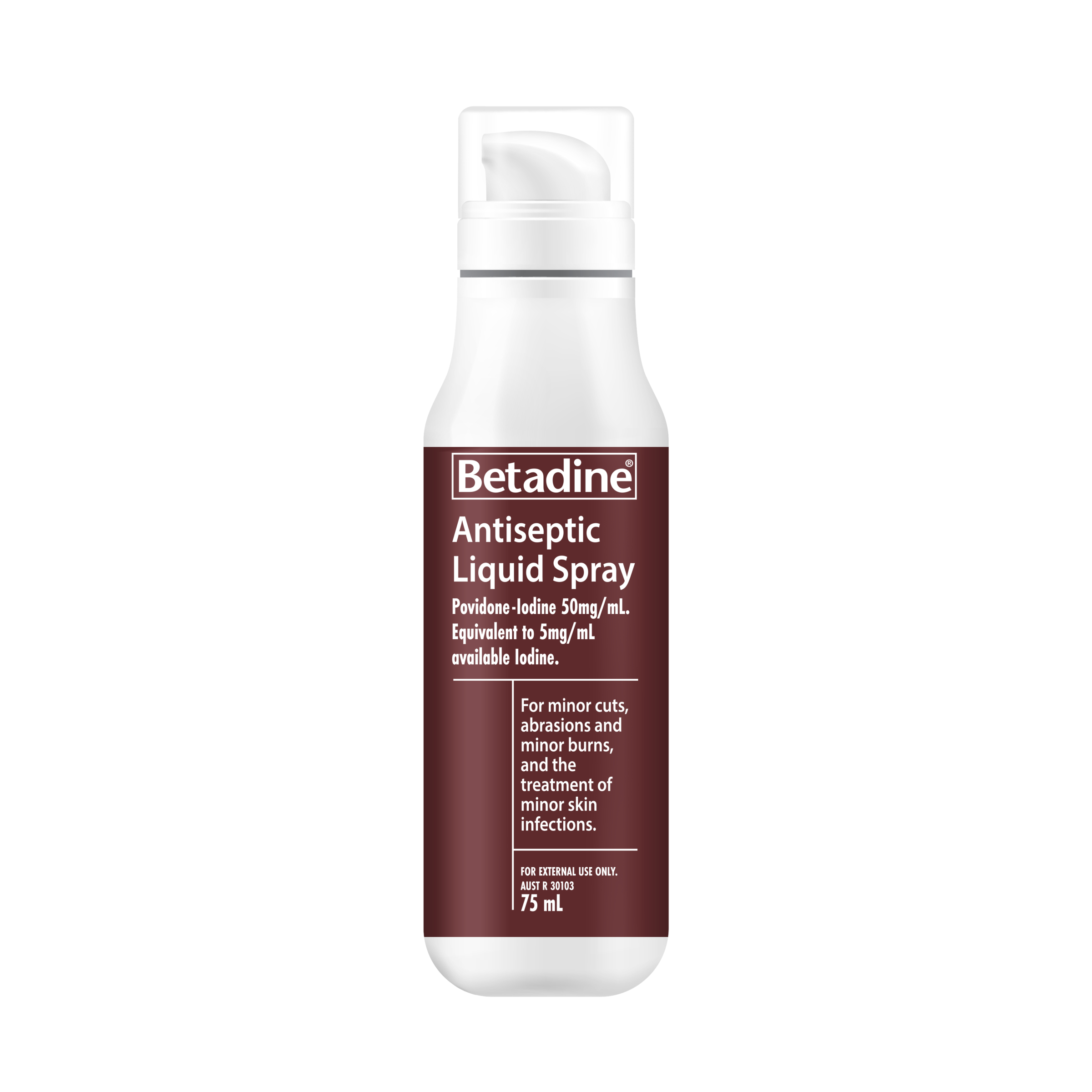 Betadine Antiseptic Liquid Spray 5% - 75ml - Image 1