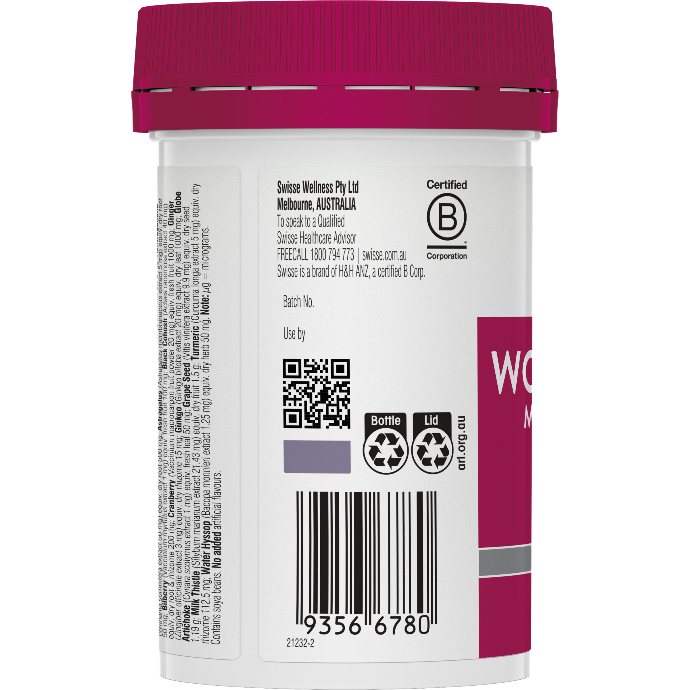 Swisse Ultivite Women's 50 + Multivitamin 60 tablets - Image 3