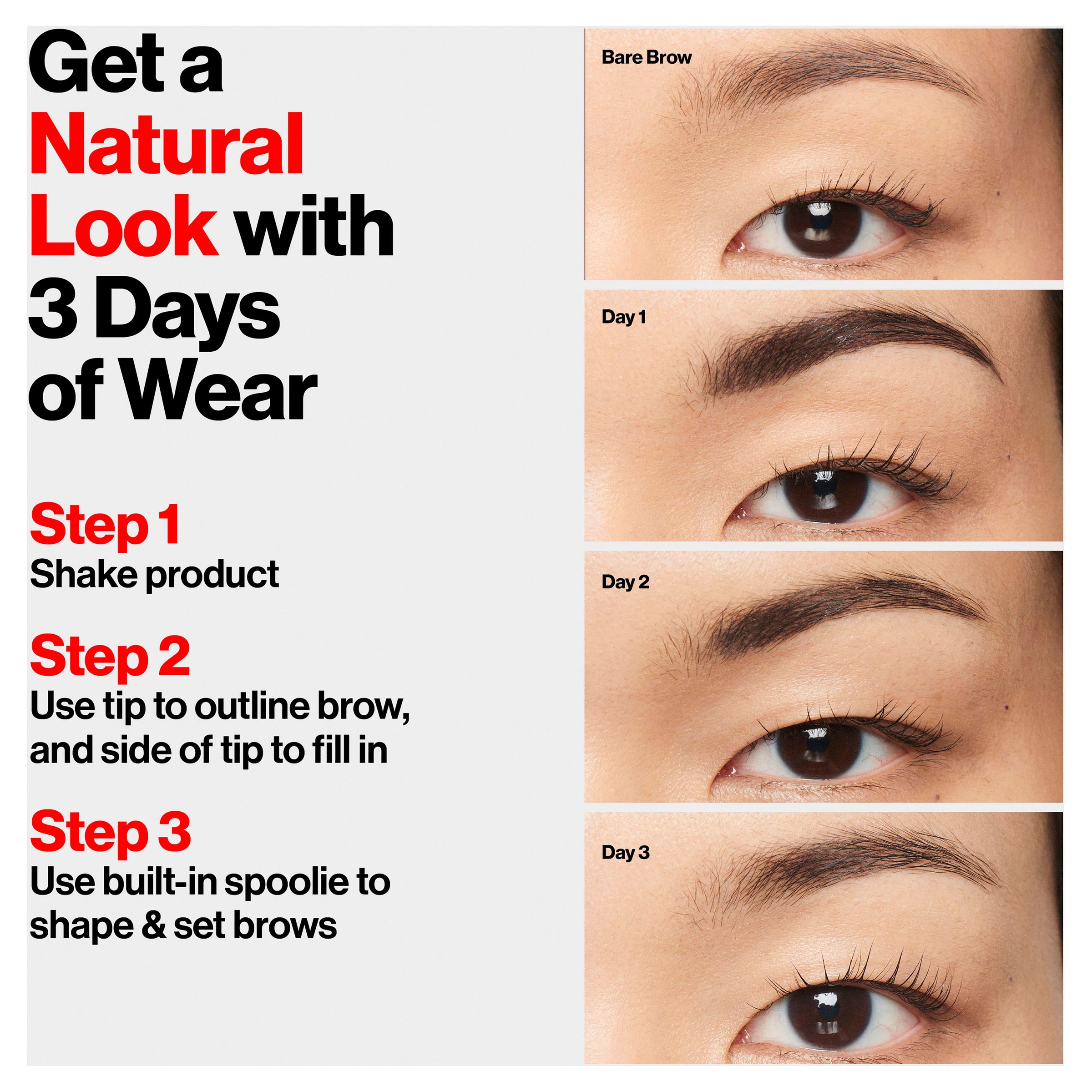 Revlon ColorStay Semi Permanent Brow Ink Dark Brown 1 each - Image 5