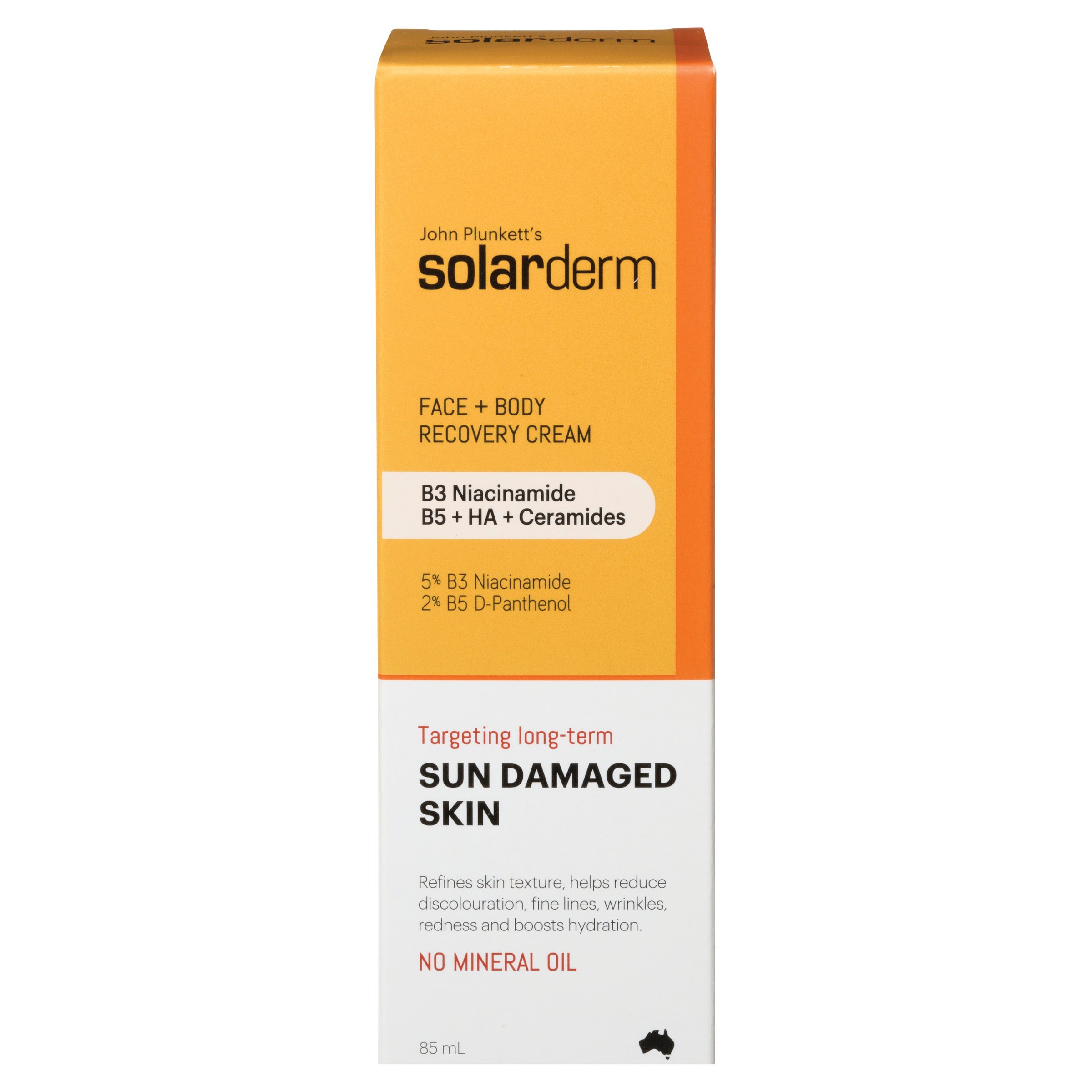 John Plunkett's Solarderm Face & Body Recovery Cream 85ml - Image 1